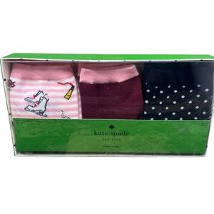 Kate Spade New York NEW IN BOX 3-pack women's crew socks